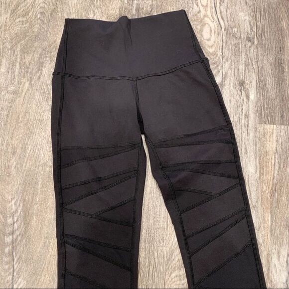 Lululemon Black Wunder Under Hi-Rise Tech Mesh - Picture 4 of 7